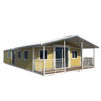 Maison modulaire en conteneur pliable composite en acier préfabriqué de 40 pieds pour la maison hôtels appartements ateliers