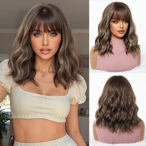 วิกผมสังเคราะห์สไตล์ตะวันตก Ainizi พร้อมส่ง <span class=keywords><strong>ทรง</strong></span><span class=keywords><strong>บ๊</strong></span><span class=keywords><strong>อบ</strong></span> มีหน้าม้า <span class=keywords><strong>ผม</strong></span><span class=keywords><strong>สั้น</strong></span>ลอนสีชมพู โคนดำ ดูเป็นธรรมชาติ เหมาะสำหรับใช้ในชีวิตประจำวัน - Product Image 3