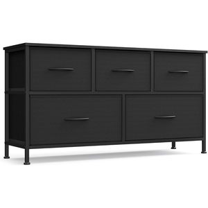 Commode SONGMICS pour chambre à coucher, commode à 5 tiroirs en tissu avec structure en acier, rangement industriel pour placard et entrée - Product Image 1