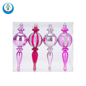 Bolas colgantes de plástico para Navidad al por mayor, adornos decorativos de Navidad para decoración de fiesta de árbol de Navidad - Product Image 3