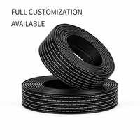 Câble plat en silicone à 2-14 broches, câble parallèle en silicone torsadé pour équipement électronique de meubles, câble plat en silicone
