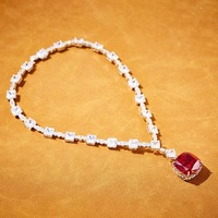 UM JEWELRY Collier pendentif tendance en argent sterling plaqué or rhodié 18 carats avec micro-incrustation de zircon taille poire, cadeau de fiançailles