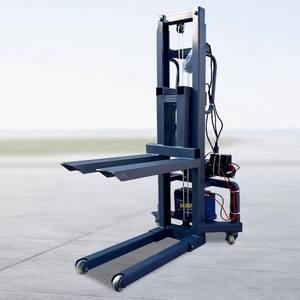 Mini apilador 300kg Batería de litio portátil Carretilla elevadora Autocarga Carretilla elevadora pequeña Elevador de carga pequeño - Product Image 5