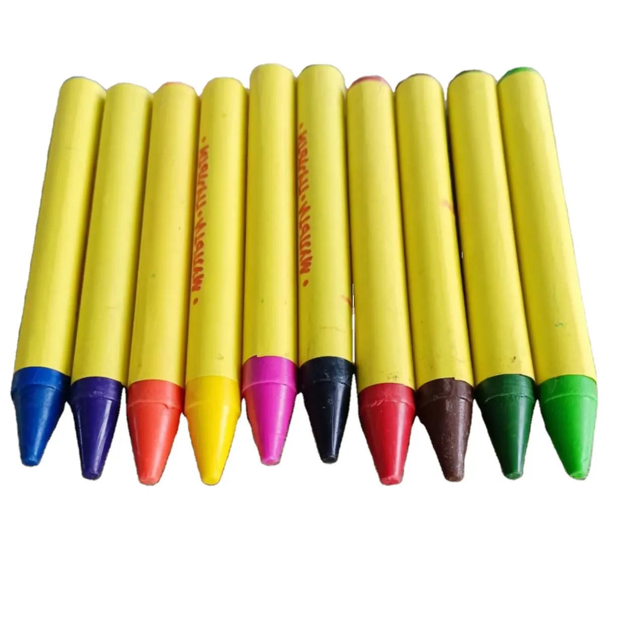 China manufacturer customized 12 colors jumbo wax crayon