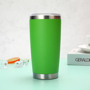 Custom Double Wall Stainless Steel Cup 20oz Travel Mug Insulated <b>Coffee</b> Tumbler with BPA Free Spill-proof Magnetic Lid - Product Image 1