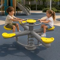 Balançoire géante en acier galvanisé et PE, 2 places, pour aire de jeux extérieure, anti-rouille, pour enfants, maternelle, parc d'attractions