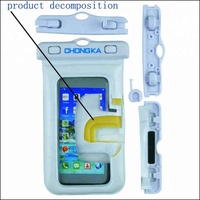 Funda de teléfono impermeable certificada IPX8 con inserto de espuma para flotación
