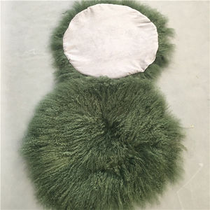 Manta de Piel Natural de Color Blanco, Larga y Rizada - Product Image 6