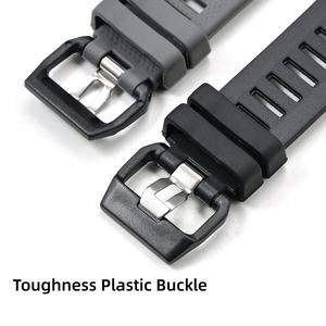 สายซิลิโคนดีไซน์ใหม่สำหรับนาฬิกา Casio <span class=keywords><strong>GBD</strong></span>-<span class=keywords><strong>200</strong></span>-1GBD-200SM วัสดุเรซิ่นแบบพิเศษ สายนาฬิกาแบบสปอร์ตทำจากยาง - Product Image 5