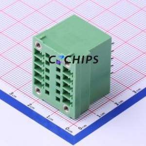KF2EDGVHM-3.5-2*5P Plug-in Terminal Block Through hole,P=3.5mm Connector Board-to-Board / Socket Closed Screw Fixing 2x5P 3.5mm - Product Image 2
