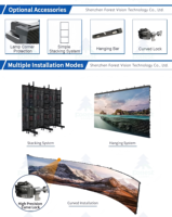 Pantalla LED para Video Wall P2.6 P2.97 P3.91 para Interiores, Ideal para Eventos, Brillo de 4000-6000cd, con 3 Años de Garantía, para Escenarios