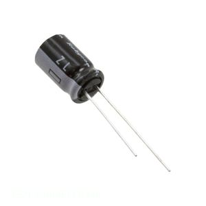 ตัวเก็บประจุแบบมีรู220 uF ตัวเก็บประจุ220 uF 20% ตัวเก็บประจุ35V - Product Image 1