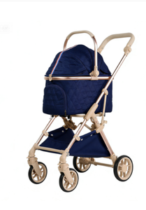 301-2 Nouvelle arrivée, poussette pliable pour animaux de compagnie, aluminium aéronautique, chariot pour chien et chat, système d'absorption des chocs, approuvé par les compagnies aériennes, utilisation en extérieur - Product Image 4