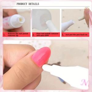 5 couleurs correcteur nettoyant effacer vernis à ongles dissolvant stylo bord retouche stylo supprimer pour renversé vernis à ongles correcteur stylo - Product Image 4