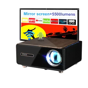 RD-839 Office Digital Projector Smart Android HD 1080P LCD 4K Video Auto Keystone Focus Multimedia Wall projector for smartphone