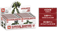 Nuevo Bloques de Construcción SY 1635 Survival Warfare, 8 a 4 Estilos, Compatibles con las Principales Marcas, Fábrica de Shantou, Regalo para Niños