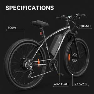 จักรยานเสือภูเขา Mokwheel Style 500W 48V15Ah มอเตอร์ฮับหลัง ขนาดยาง 27.5 นิ้ว ยางใหญ่ 5 เกียร์ ความเร็วสูง น้ำหนักเบา - Product Image 4