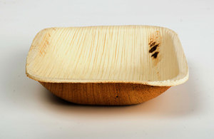 ชามใบปาล์มสี่เหลี่ยมขนาด 4 นิ้ว ชามย่อยสลายได้ตามธรรมชาติ เป็นมิตรกับสิ่งแวดล้อม สำหรับงานจัดเลี้ยง - Product Image 3