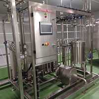 Pasteurisateur de jus de fruits et légumes avec pompe, en acier inoxydable SUS304, fonctionnement automatique, haute productivité