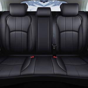 SUNNUO Protector de asiento de coche de cuero PU de lujo, gran oferta, tamaño Universal, cubierta completa de cinco asientos, diseño deportivo para las cuatro estaciones - Product Image 5