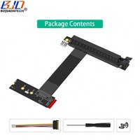 2280 M.2 NGFF Key-M NVME Interface vers PCI-E 16X Slot Adapter Riser Cable 19CM pour l'installation de la carte graphique GPU vers la droite