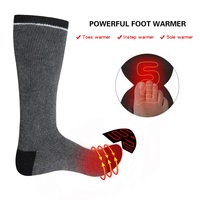 Venta caliente ODM Print Warm Knit Sports Calcetines para invierno Ski Ride Climbing Three-Files Control de temperatura Calcetines calentados