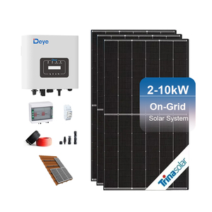ระบบโซลาร์เซลล์ออนกริด Deye ชุดอุปกรณ์ DIY ครบชุด 10kW สำหรับบ้าน ชุดระบบพลังงานแสงอาทิตย์ 400w สำหรับบ้าน ชุดอุปกรณ์พลังงานบ้าน Deye - Product Image 4