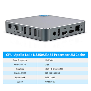 Mini pc quad core i5-8250u i3 8130u <span class=keywords><strong>i7</strong></span> <span class=keywords><strong>8550u</strong></span> con ventilador x86, placa base DDR4, ranura de ram, 4k, ordenador de escritorio - Product Image 4