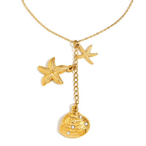 Хит продаж, позолоченное длинное ожерелье из нержавеющей стали для мамы, подарки, юбилеи - Product Image 3