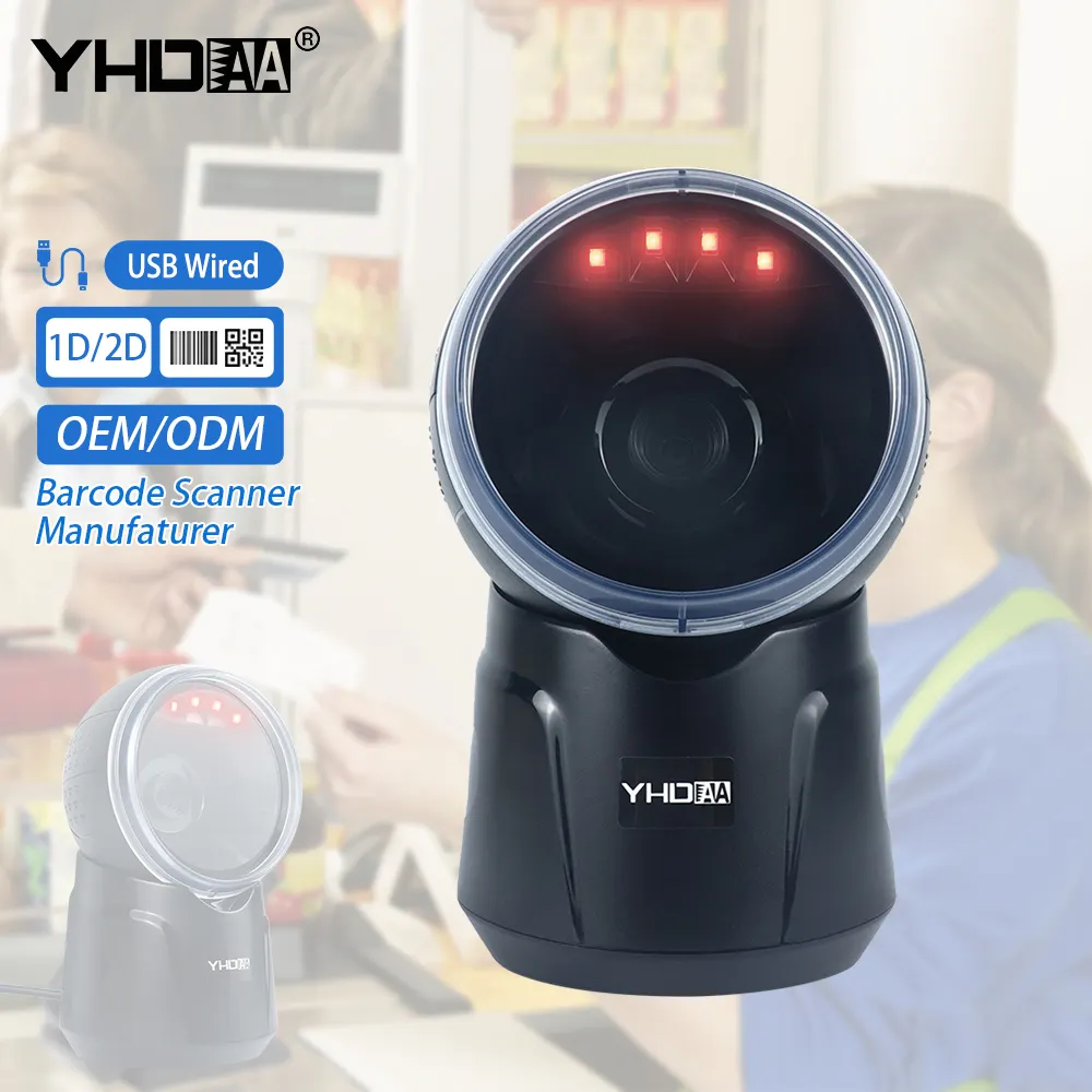 YHDAA Scanner di codici a barre Desktop Qr Android Scanner di lettori di codici a barre per Tablet per inventario