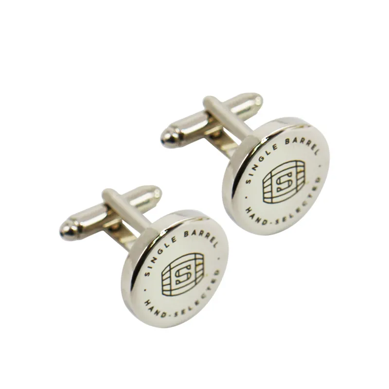 Oem Manufacturer Custom Your Own Logo Tie And Cuff link Sets Stainless Steel Blank Car Metal Silver Cufflink Men Cufflinks