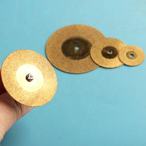 Discos de pulido dental, 5 unidades, mini hojas de sierra de fibra de carburo doradas sin perforación para pulir y cortar - Product Image 1