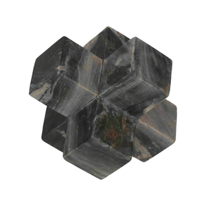Sculpture géométrique en marbre, figurine décorative pour la maison et la salle de bain, objet moderne pour le bureau et la décoration de pièce. - Product Image 3