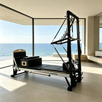 Torre de Pilates con Carro y Barra para Pies para Programas de Tonificación Corporal Completa con Equipos de Pilates
