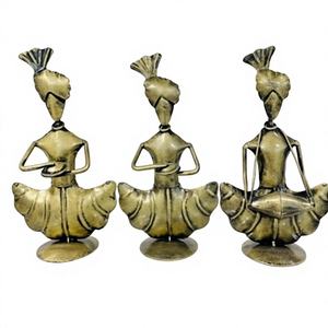 Idole de Musicien en Métal Faite à la Main - Décoration d'Intérieur Art Déco pour Mariages et Anniversaires - Product Image 1