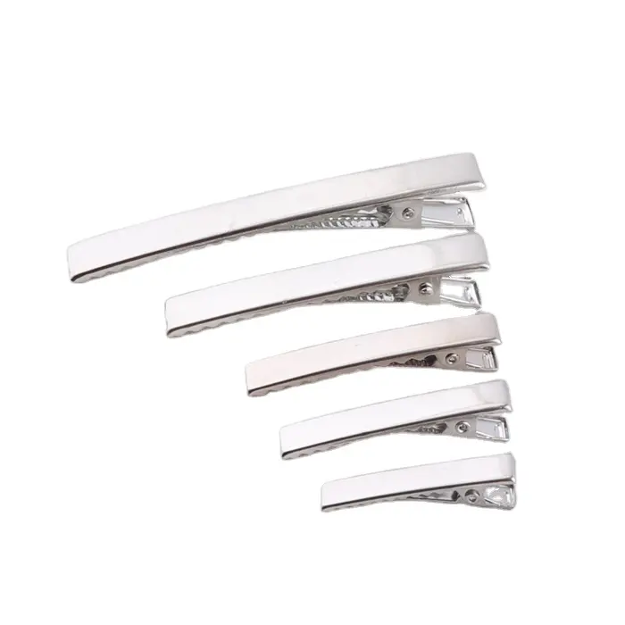 factory supply 35mm metal rectangle alligator hair clips for hair accessories