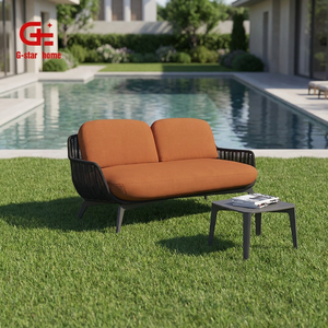 Lettino Prendisole Doppio Moderno da Esterno Pieghevole in Tessuto Impermeabile con Stampa Floreale per Patio, Giardino, Bordo Piscina, Villa - Product Image 1