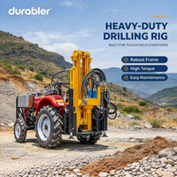 Foreuse pneumatique durable montée sur tracteur pour puits d'eau, profondeur 380 m, machine de forage de puits de haute qualité pour l'exploitation minière