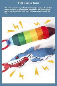 Yeni lüks interaktif pamuk topu evcil köpek oyuncak Gnawing halat düğümü ile oynamak ve eğitim için toptan evcil hayvan malzemeleri - Product Image 2