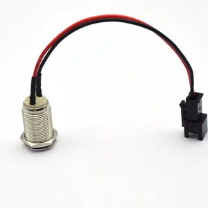 Factory direct sales metal push button switch 12mm with terminal cable support customization
