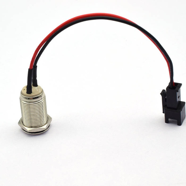 Factory Direct Sales Metal Push Button Switch 12mm With Terminal Cable Support Customization