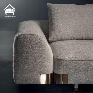 Personalizzazione di Alta Gamma per Tutta la <span class=keywords><strong>Casa</strong></span>, Set di Divani Componibili a L di Lusso, Divano Verticale Plissettato per Progetti di Ville e Residenze di Lusso - Product Image 5