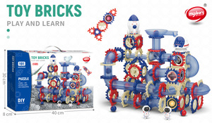 DIY STEM Bloques de construcción educativos <span class=keywords><strong>Marble</strong></span> Run Maze Race Track Juguetes Space <span class=keywords><strong>Building</strong></span> <span class=keywords><strong>Blocks</strong></span> Set - Product Image 5