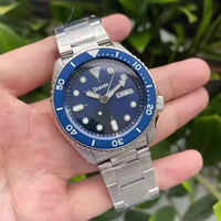 Jam Tangan Pria Klasik Mewah Stainless Steel Kristal Safir Bezel Berputar Luminous Tahan Air Seikot 5 Jam Tangan Mekanik Olahraga