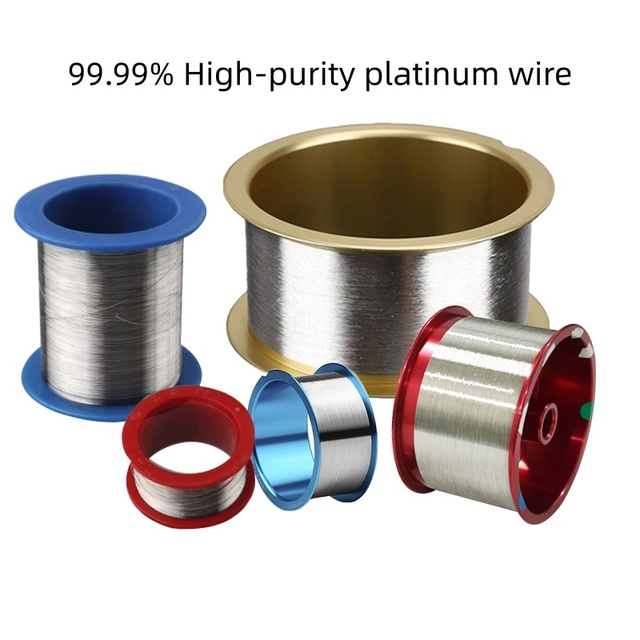 Excellent Ductility & Machinability 99.99% Platinum Wire for Sensors, Electrodes, Catalysts, Bonding Wires & Implants