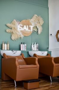 Fauteuil de lavage de luxe beige <span class=keywords><strong>pour</strong></span> salon, avec bac en céramique, hauteur réglable, design moderne, <span class=keywords><strong>pour</strong></span> salon de coiffure et spa capillaire - Product Image 4