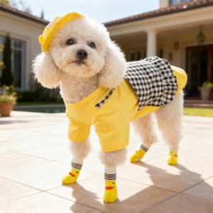 Calcetines Antideslizantes y Ecológicos con Estampado de Dibujos Animados para Perros Pequeños, Protectores de Patas Antisuciedad y Antiarañazos para Todas las Estaciones - Product Image 4