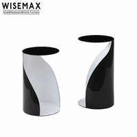 WISEMAX FURNITURE Table basse intelligente au design italien Mobilier de maison Table centrale en acier inoxydable pingouin pour le salon