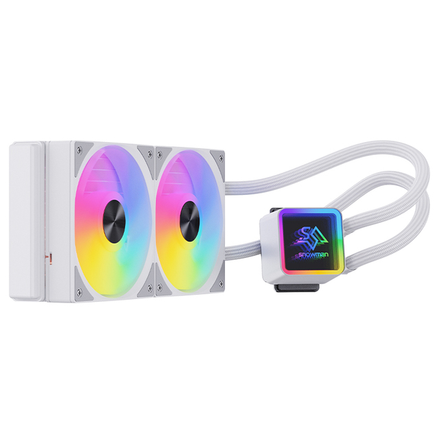 SNOWMAN 240mm All-in-One Aio Liquid CPU Cooler High-Performance RGB Lighting Easy Installation & Durable Perfect for Gaming PCs
