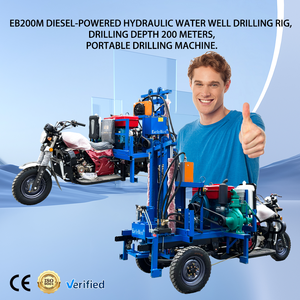 Plataforma de Perforación de Pozos de Agua Montada en Motocicleta Fabricada por una Fábrica China con Certificado CE - Product Image 6